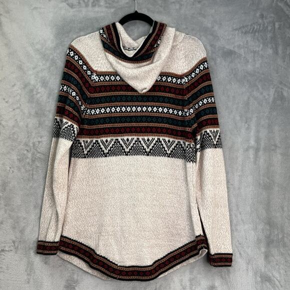 Artesania‎ Edm Peruvian Alpaca Wool Full Zip Hooded Sweater Southwestern Sz M - Picture 8 of 14